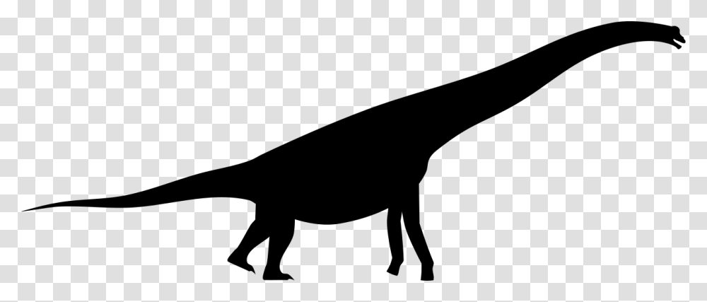 Brachiosaurus Silhouette, Gray, World Of Warcraft Transparent Png