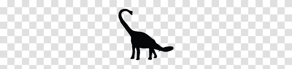 Brachiosaurus Silhouette Silhouette Of Brachiosaurus, Animal, Dinosaur, Reptile, Antelope Transparent Png