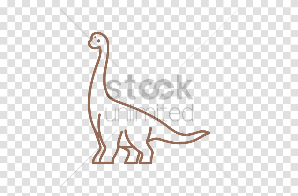 Brachiosaurus Vector Image, Bow, Rope, Arrow Transparent Png