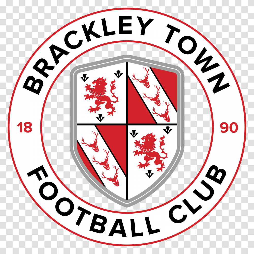 Brackley Town Football Club Badge, Logo, Trademark, Armor Transparent Png