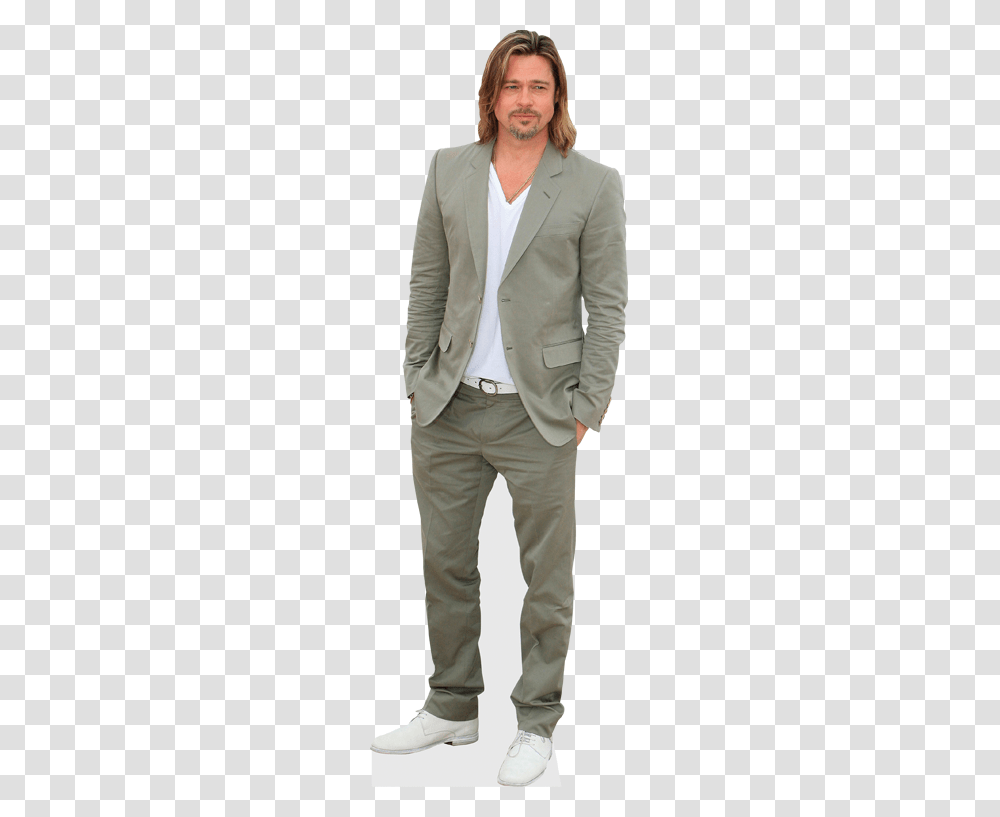 Brad Pitt, Celebrity, Apparel, Blazer Transparent Png