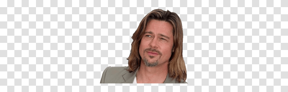 Brad Pitt, Celebrity, Face, Person, Beard Transparent Png