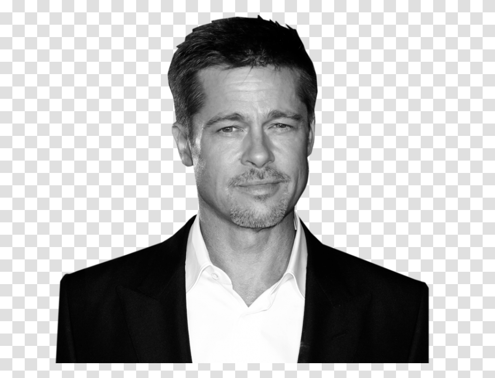 Brad Pitt, Celebrity, Person, Human, Suit Transparent Png