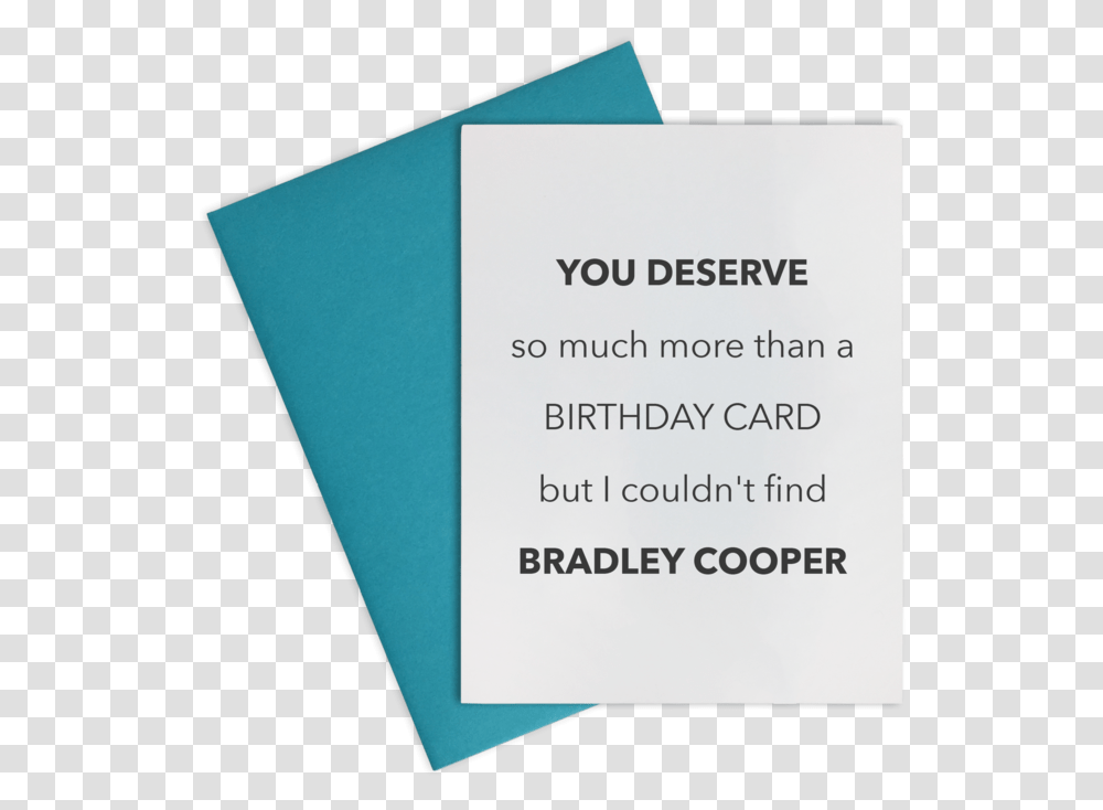 Bradley Cooper Birthday Card, Business Card, Paper, Word Transparent Png