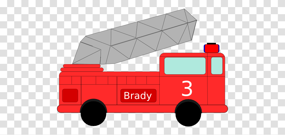 Brady Birthday Firetruck Clip Art, Fire Truck, Vehicle, Transportation, Fire Department Transparent Png