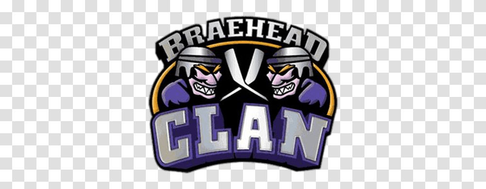 Braehead Clan Logo Stickpng Braehead Clan Logo, Text, Label, Hand, Symbol Transparent Png