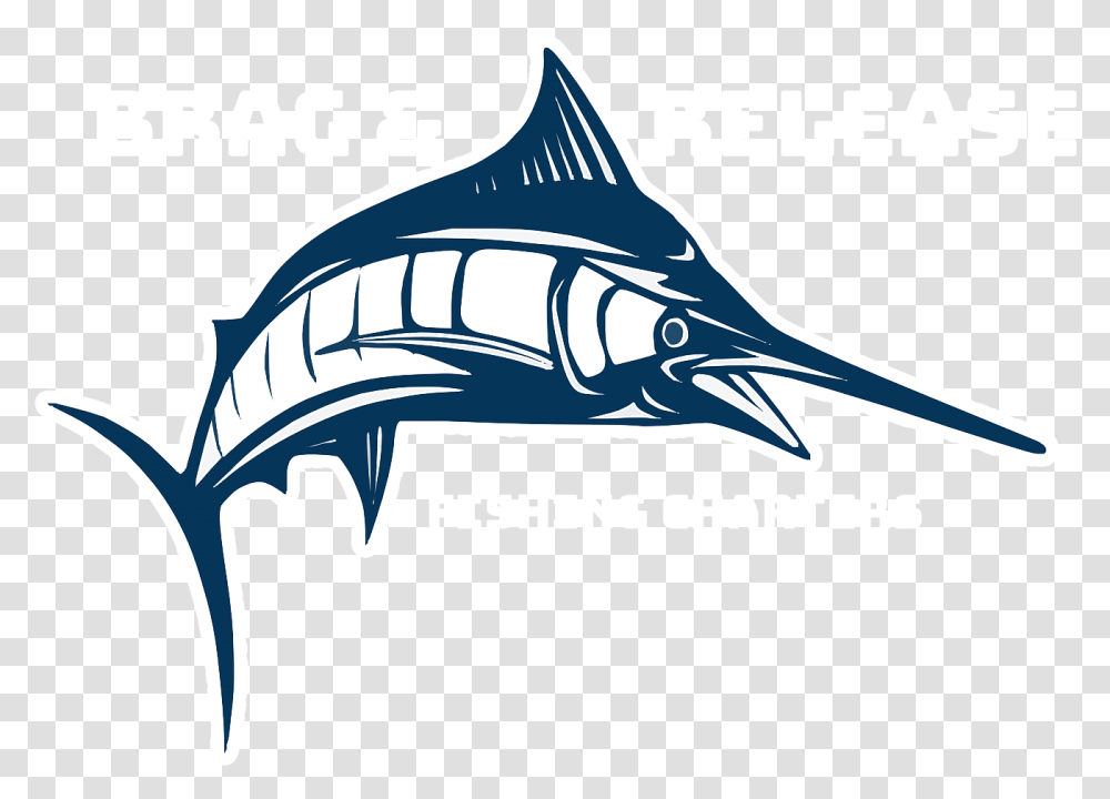 Brag And Release Fishing Charters Swordfish Clip Art, Sea Life, Animal, Axe, Tool Transparent Png