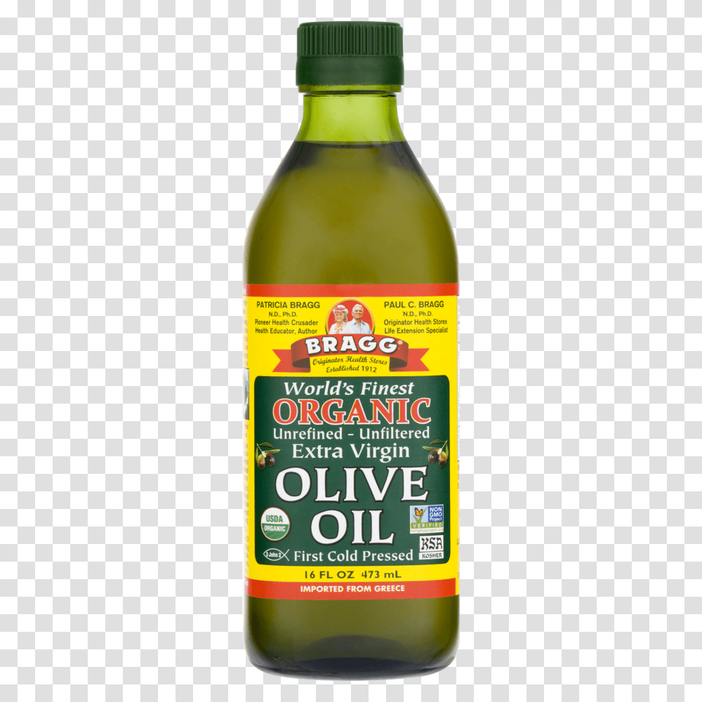 Bragg Organic Extra Virgin First Cold Pressed Olive Oil Fl Oz, Bottle, Label, Ketchup Transparent Png