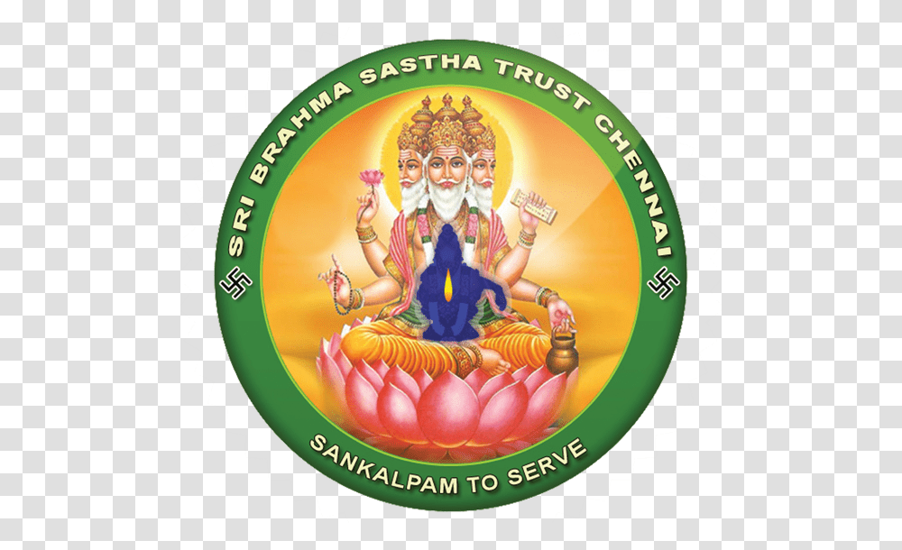 Brahma Hindu God Clipart Brahma The Creator, Label, Person, Logo Transparent Png