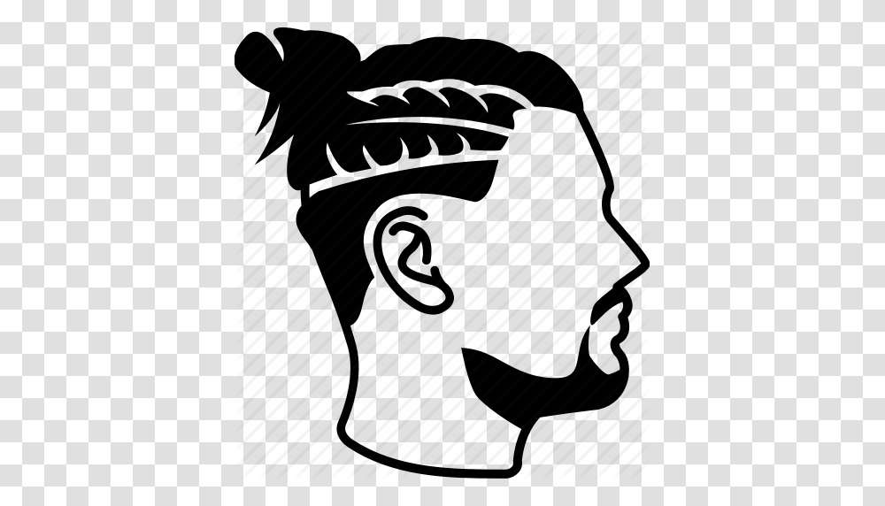 Braid Bun Cornrows Fashion Hair Hipster Mens Icon, Piano, Leisure Activities, Outdoors Transparent Png