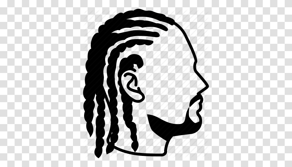 Braided Braids Cornrows Dreadlocks Dreads Hair Hairstyles Icon, Piano, Leisure Activities, Musical Instrument, Silhouette Transparent Png