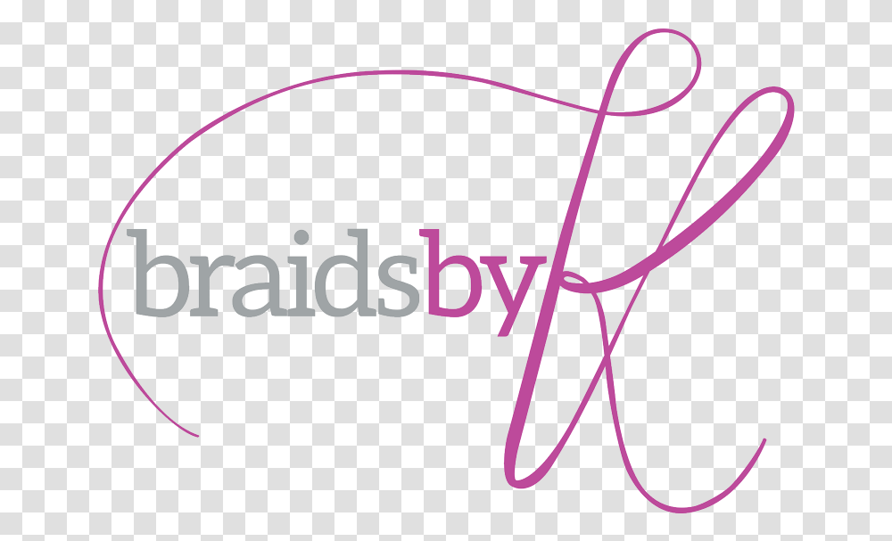 Braids By K Logo, Bow, Alphabet, Handwriting Transparent Png