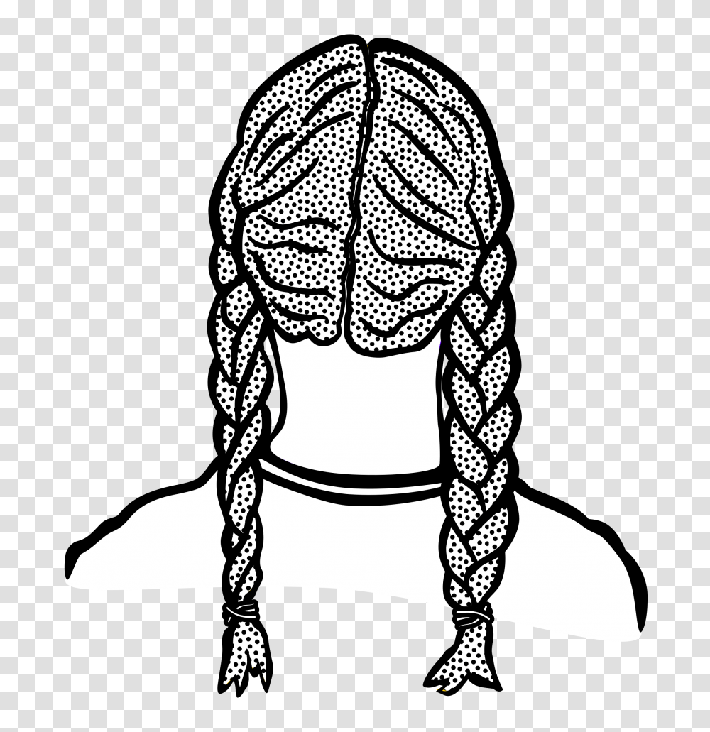 Braids, Person, Hat, Drawing Transparent Png