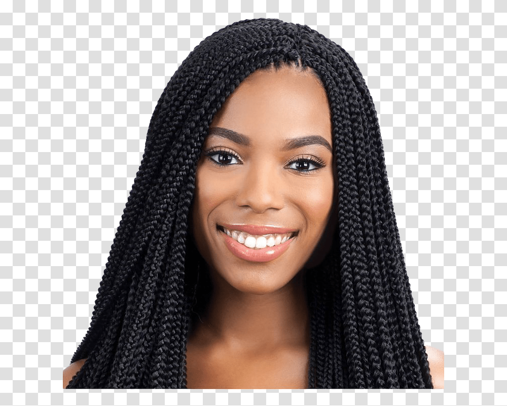 Braids Hairstyle Image Black Hair Small Braids, Face, Person, Smile, Female Transparent Png