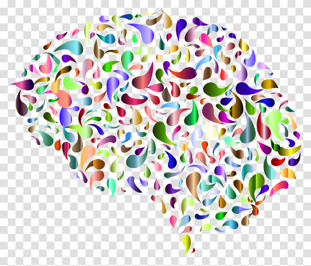 Brain Art Background, Paper, Confetti Transparent Png