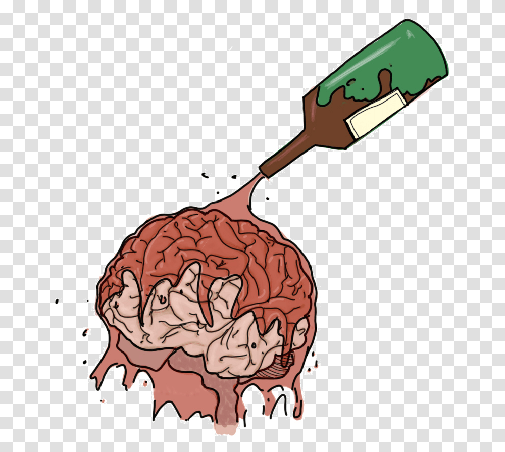 Brain Cartoon, Cutlery, Plant, Stain Transparent Png