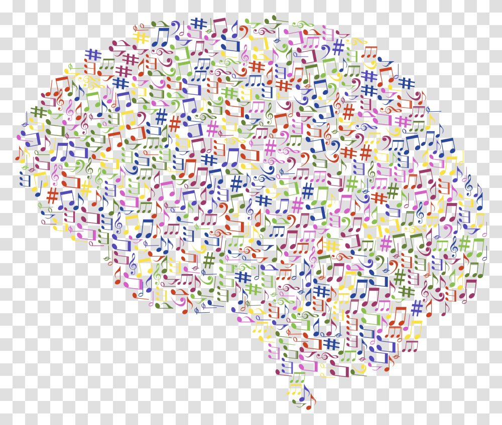 Brain Clipart Music Music Brain, Rug Transparent Png