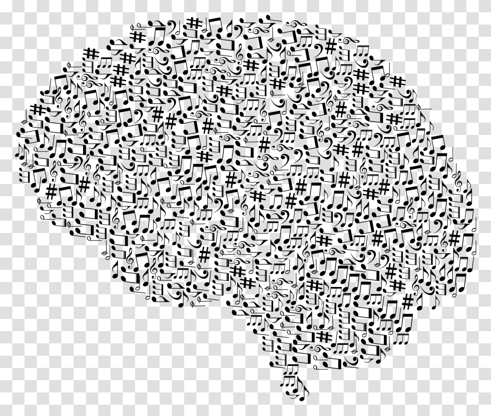 Brain Clipart Music Music Psychology, Gray, World Of Warcraft Transparent Png