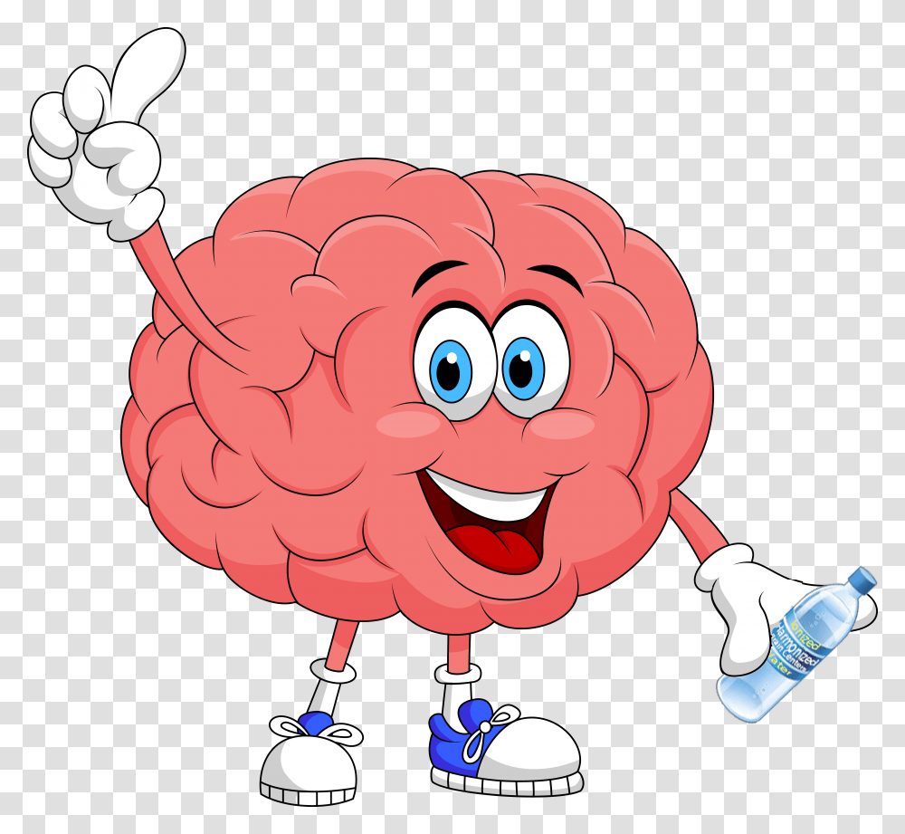 Brain Clipart Smart Brain Cartoon Images Of Brains, Flamingo, Bird, Animal Transparent Png
