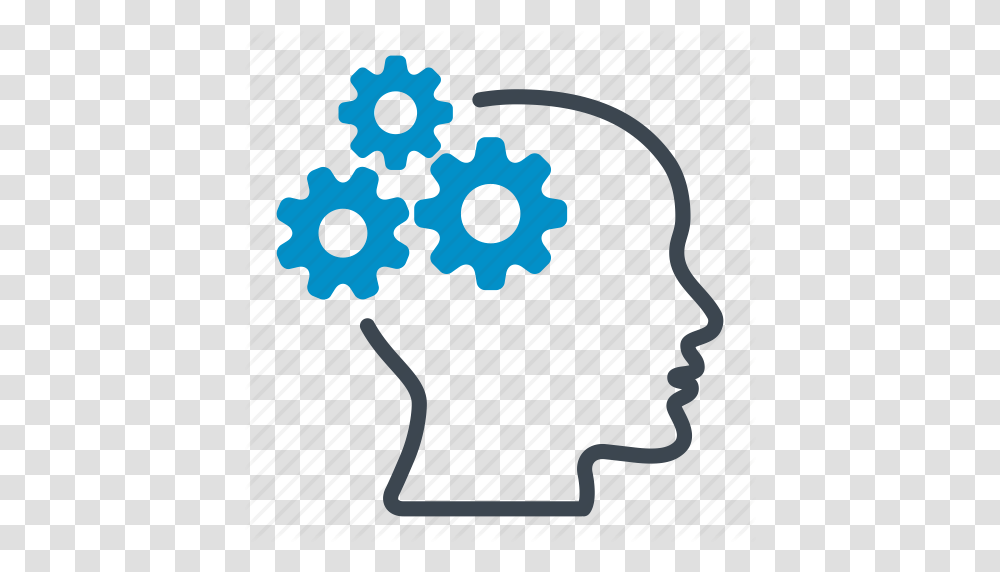 Brain Cogs Cogwheels Gears Head Latest Technology Icon, Poster, Advertisement, Plot, Diagram Transparent Png