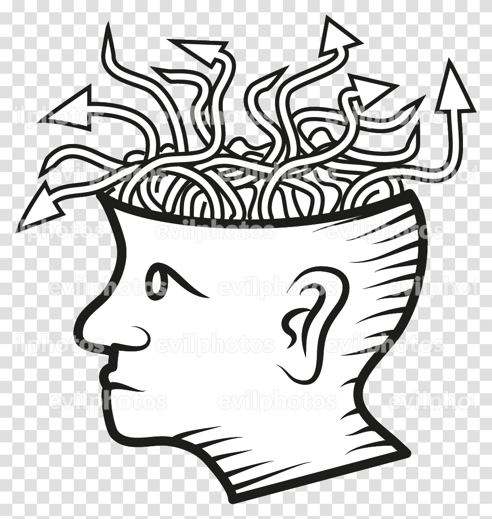 Brain Drawing Vector And Stock Photo Drawing, Label, Head, Advertisement Transparent Png