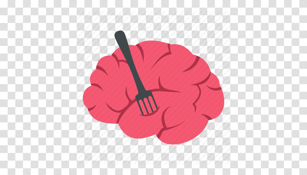 Brain Food Fork Intelligence Knife Mind Zombie Icon, Flower, Plant, Blossom, Baseball Cap Transparent Png