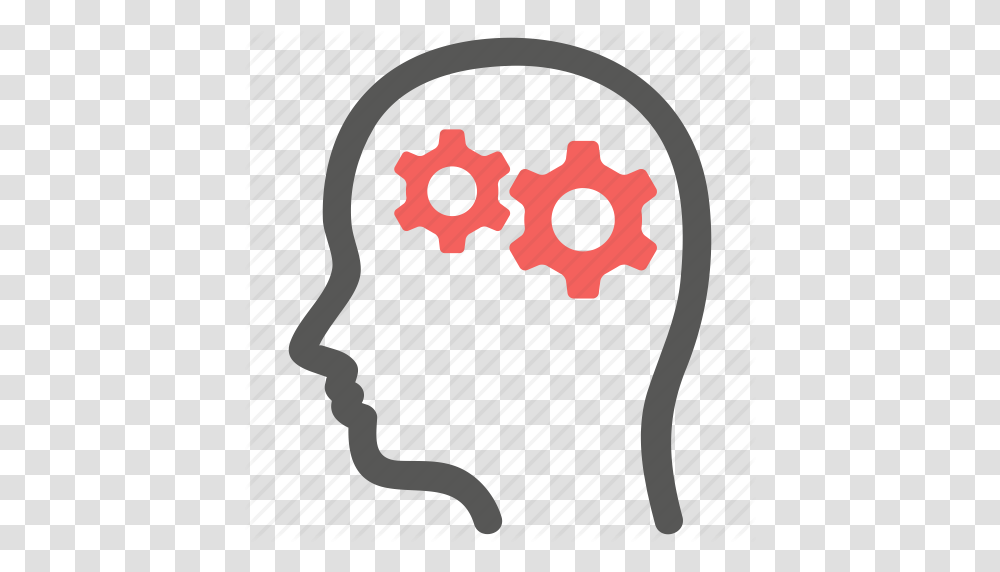 Brain Gear Logic Mental Mind Psychiatry Psychology Icon, Adapter, Cattle, Mammal, Animal Transparent Png