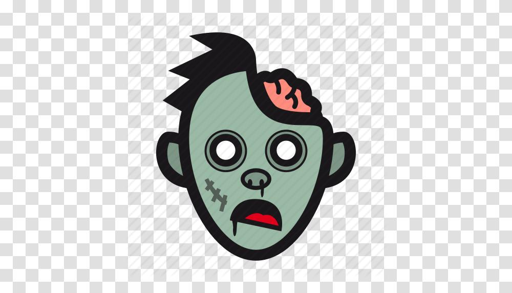 Brain Halloween Monster Undead Zombie Icon, Head, Face, Interior Design, Mouth Transparent Png