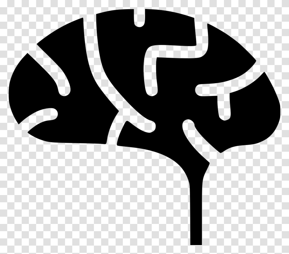 Brain Icon, Axe, Stencil, Hammer Transparent Png