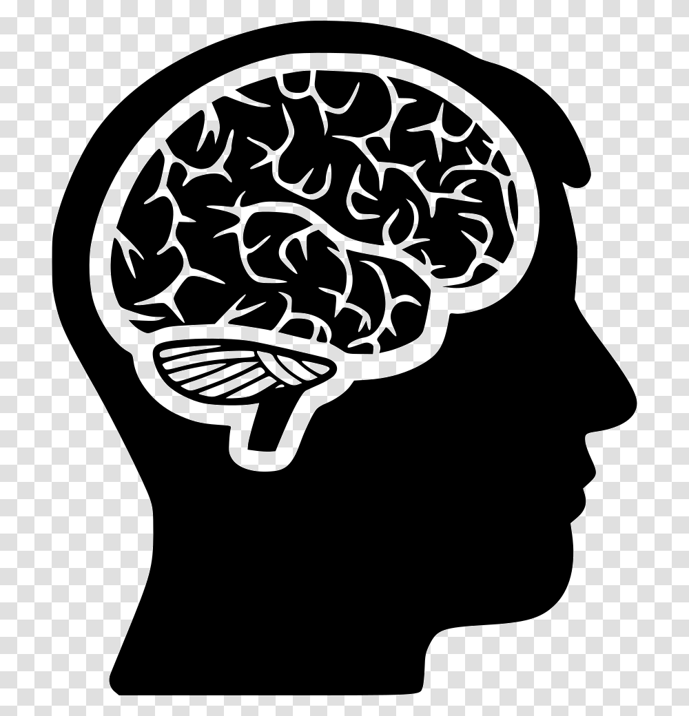 Brain In Head, Stencil, Hand, Fist, Hat Transparent Png