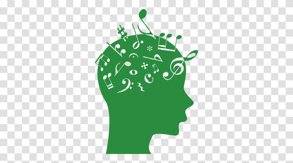 Brain Music Green 500px Grow Music Music And Brain, Clothing, Apparel, Undershirt, Animal Transparent Png