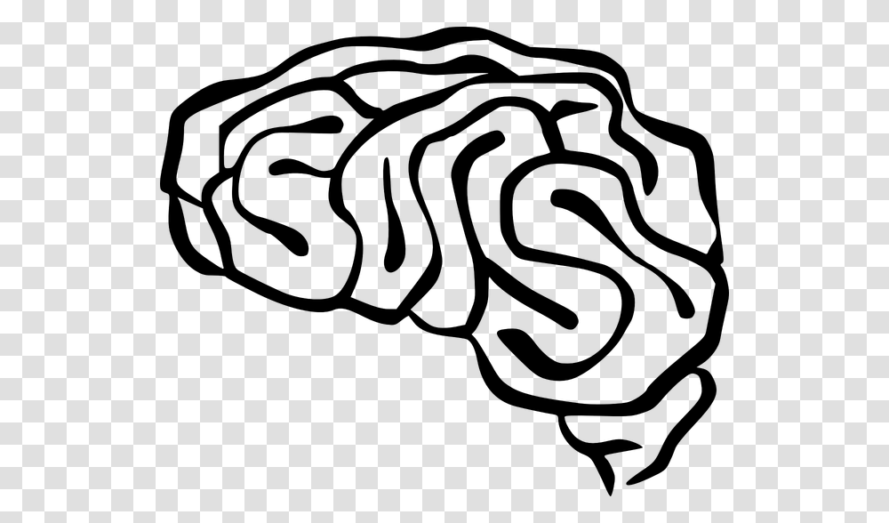 Brain Outline Clipart Black And White Forward, Gray, World Of Warcraft Transparent Png