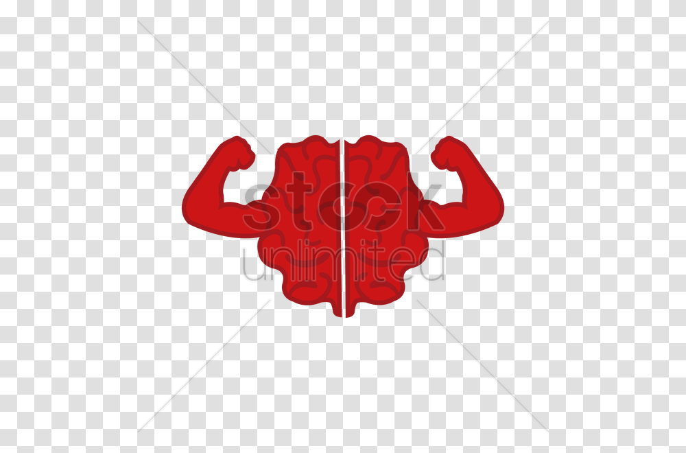 Brain Posing With Muscles Vector Image, Dynamite, Weapon, Crawdad, Seafood Transparent Png