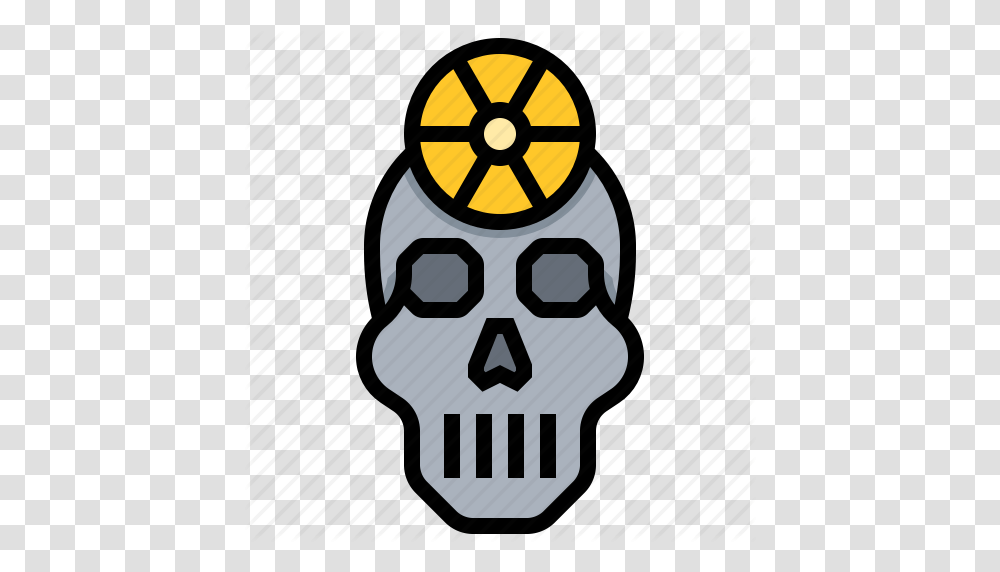 Brain Radiation Scalp Skull Therapy Icon, Label, Hand Transparent Png