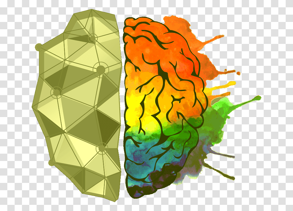 Brain Sides, Painting, Dye, Modern Art Transparent Png