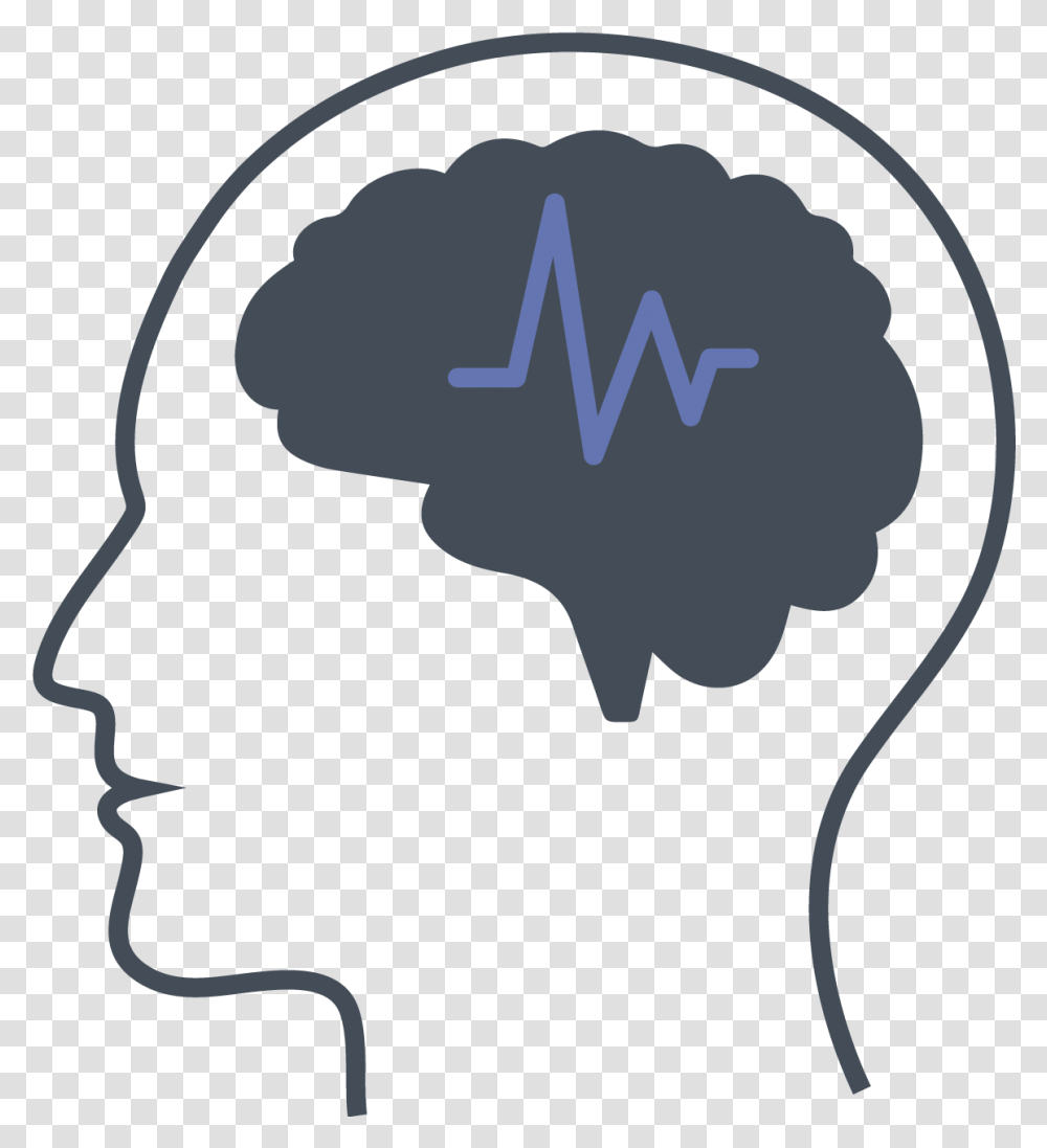 Brain Silhouette Icon For Thinking, Face, Screen, Electronics Transparent Png