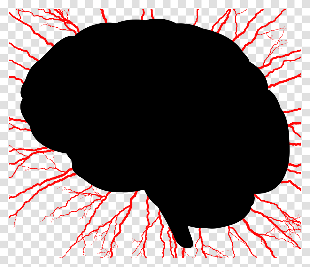 Brain Storm Silhouette Red Icons, Mountain, Outdoors, Nature, Volcano Transparent Png