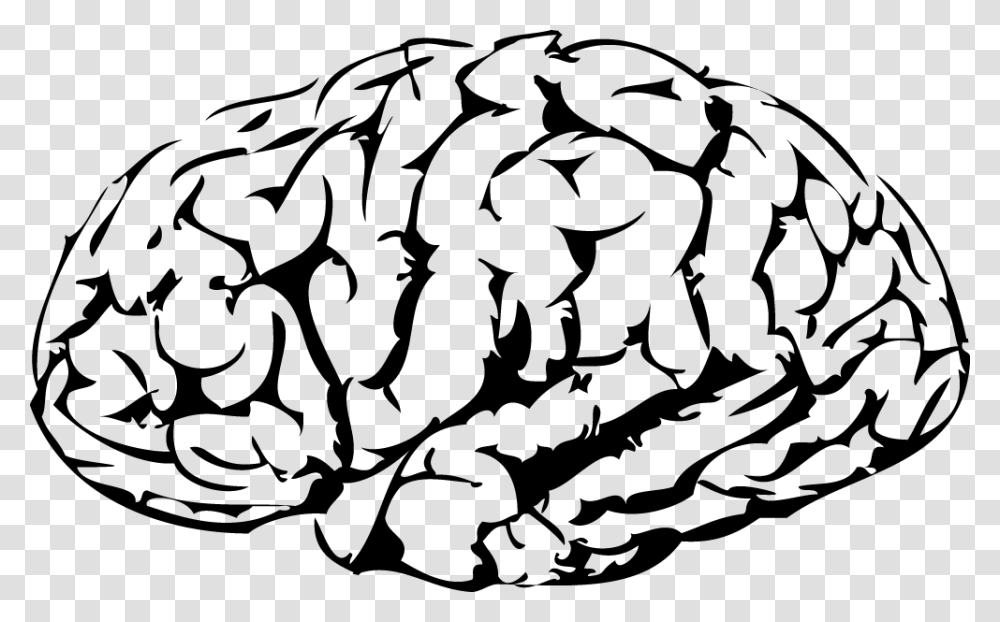 Brain Vector Vector Brain, Stencil, Pattern, Painting Transparent Png