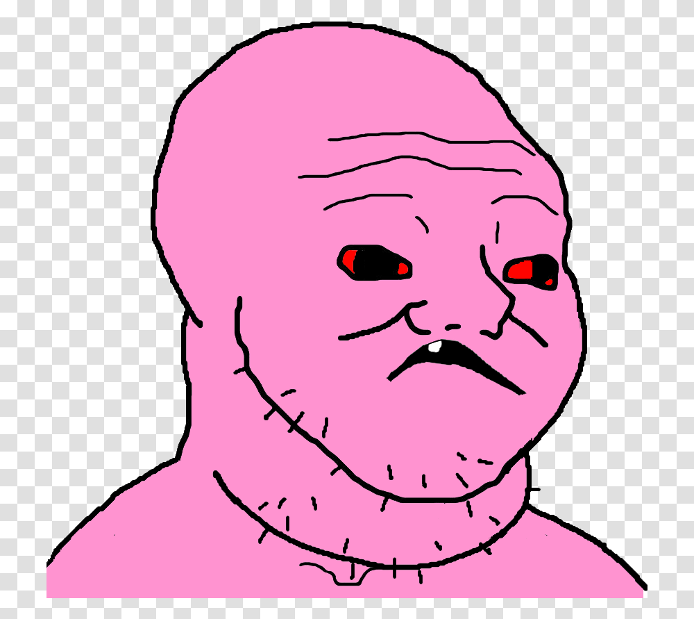 Brainlet Wojak Wojak Brainlet, Head, Face, Person, Human Transparent Png