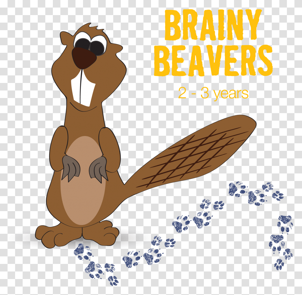 Brainy Beavers Wait List Registration Cartoon, Animal, Mammal, Rodent, Wildlife Transparent Png
