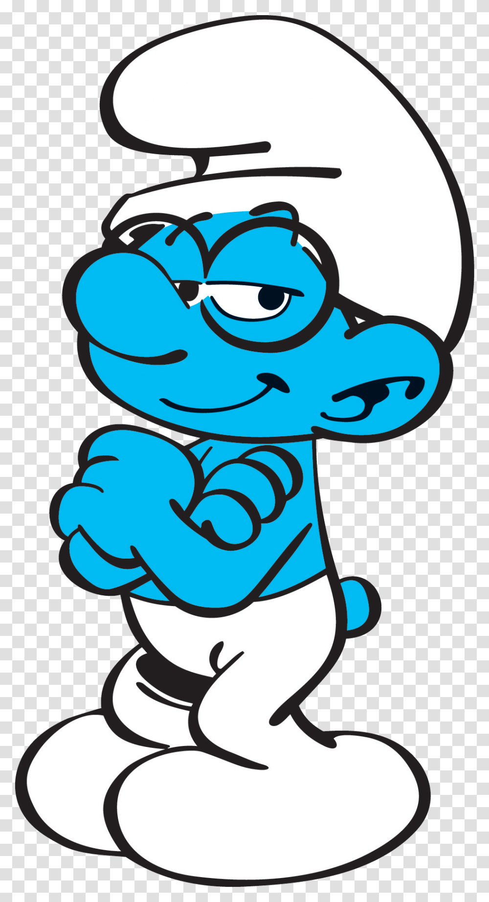 Brainy Smurf Holding A Book Clipart, Hand, Mammal, Animal, Toothpaste Transparent Png