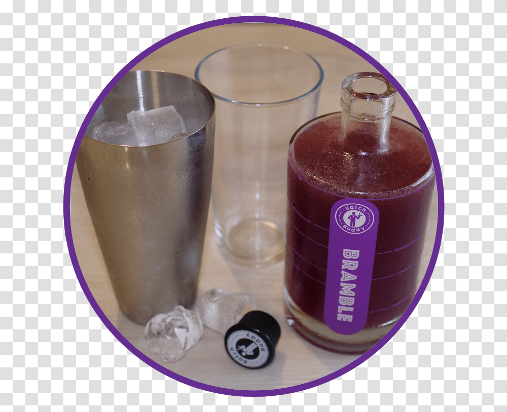 Bramble Batching Bottle Cylinder, Milk, Beverage, Drink, Glass Transparent Png