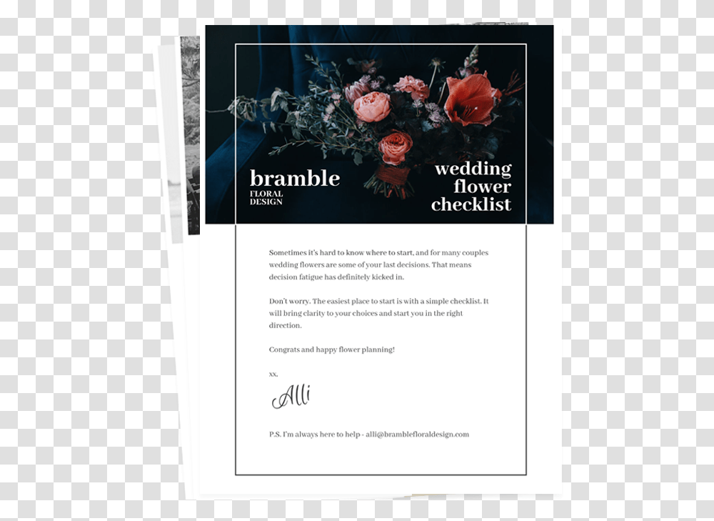 Bramble Floral Design Portland Wedding Florist Alli Flower Background, Poster, Advertisement, Flyer, Paper Transparent Png