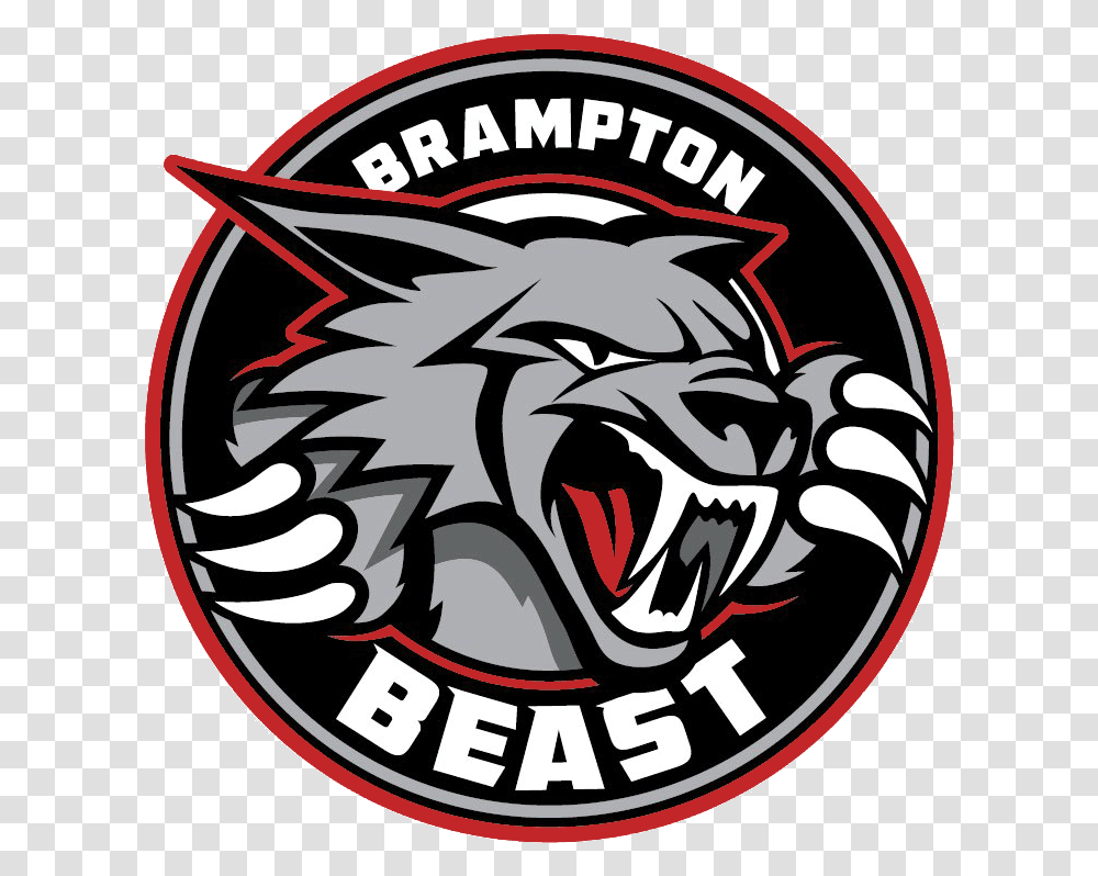 Brampton Beast Primary Logo Brampton Beast Logo, Symbol, Trademark, Emblem, Label Transparent Png