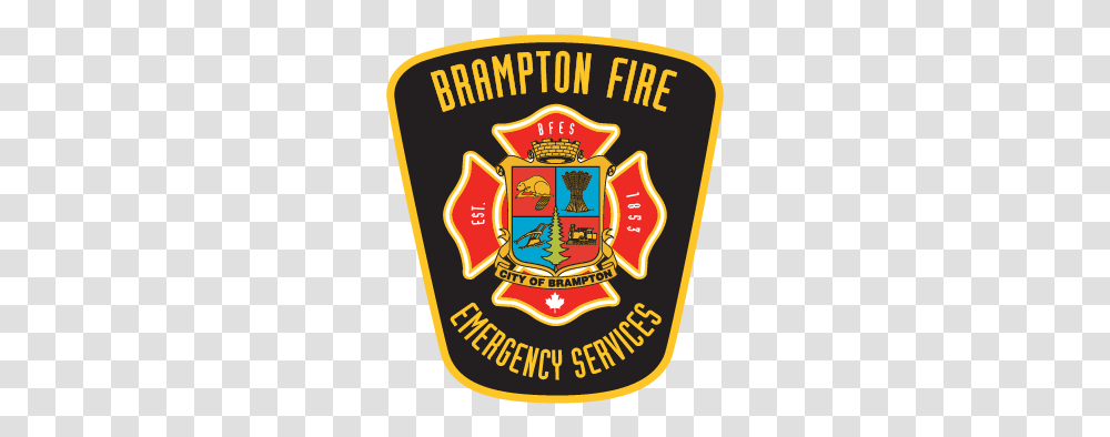 Brampton Fire & Emergency Services Bramptonfirees Twitter Brampton Fire And Emergency Services, Label, Text, Logo, Symbol Transparent Png