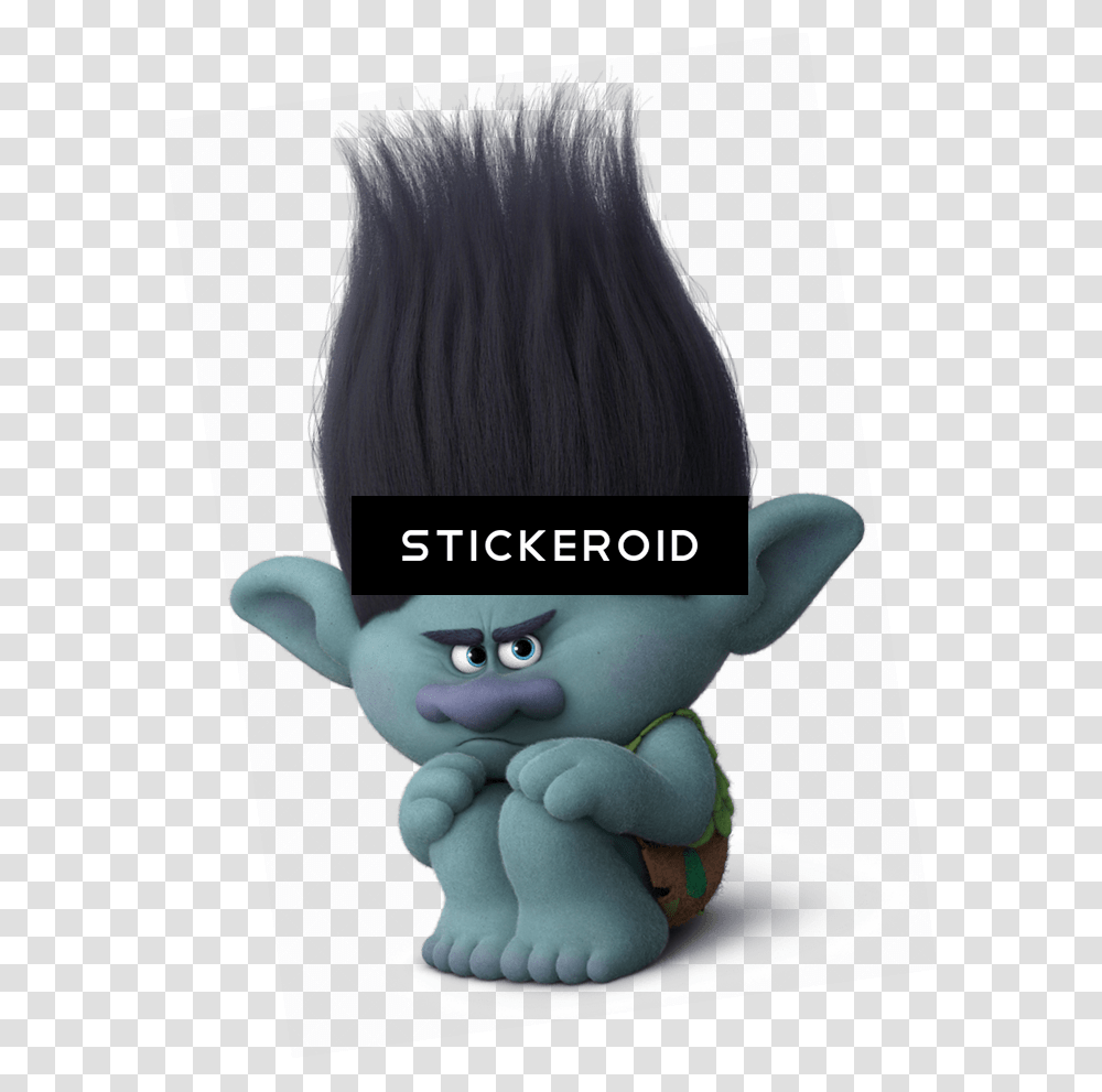 Branch And Poppy Trolls Trolls Branch, Hair, Figurine, Person, Human Transparent Png