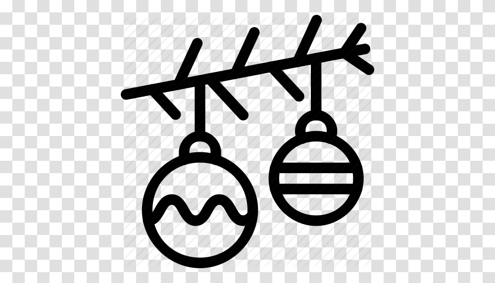 Branch Christmas Decorations Globe Holiday Ornaments Tree Icon, Piano, Leisure Activities, Musical Instrument Transparent Png