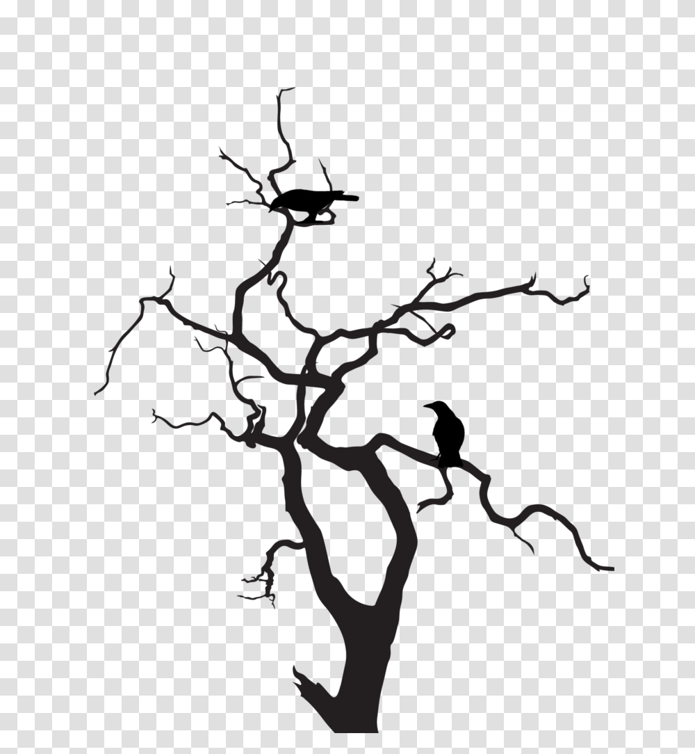 Branch Clipart Spooky, Silhouette Transparent Png