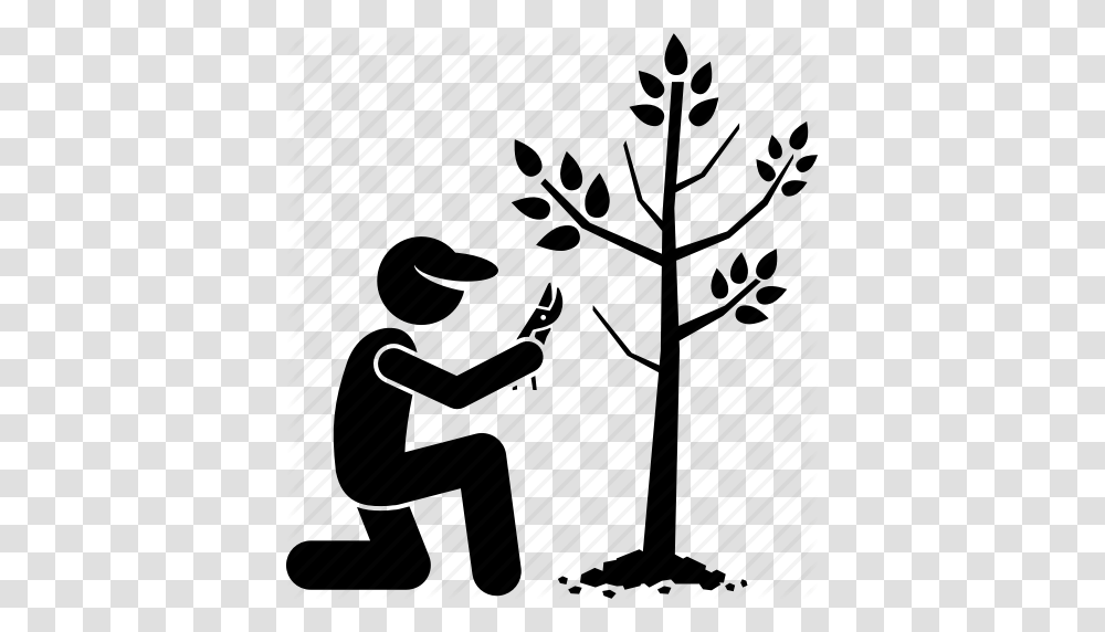 Branch Cut Cutting Gardener Growing Tree Trimming Icon, Piano, Leisure Activities, Musical Instrument, Path Transparent Png