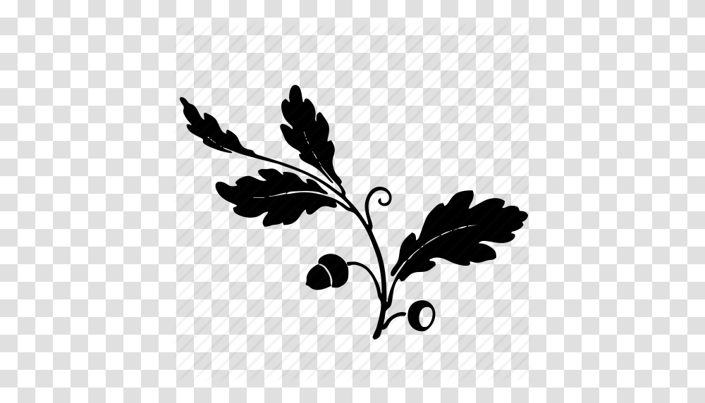 Branch Leaves Nature Oak Tree Icon, Plant, Piano, Leisure Activities, Silhouette Transparent Png